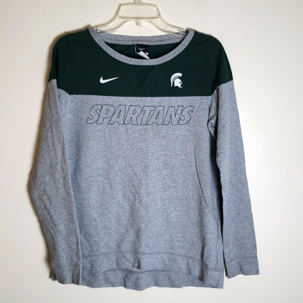 Nike Michigan State Spartans long sleeve midweight shirt. Womens size medium